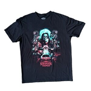 Stranger‎ Things Netflix Drive-Into Experience T-Shirt Black L 2020 Graphic Tee